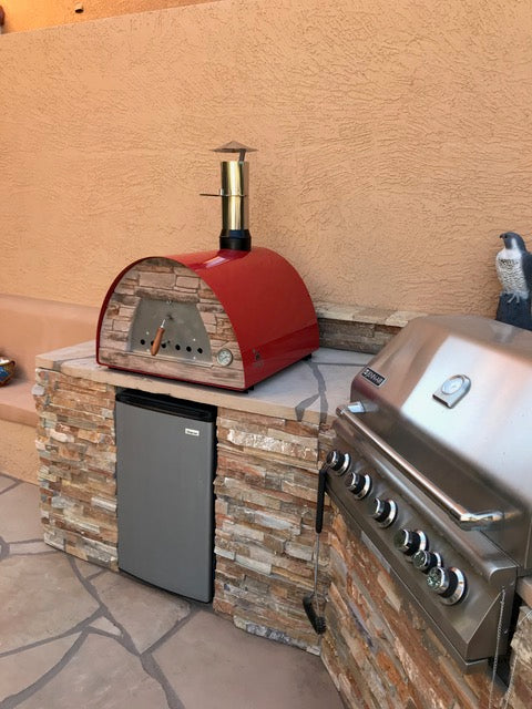 MAXIMUS MOBILE PIZZA OVEN RED - Authentic Pizza Ovens Australia
