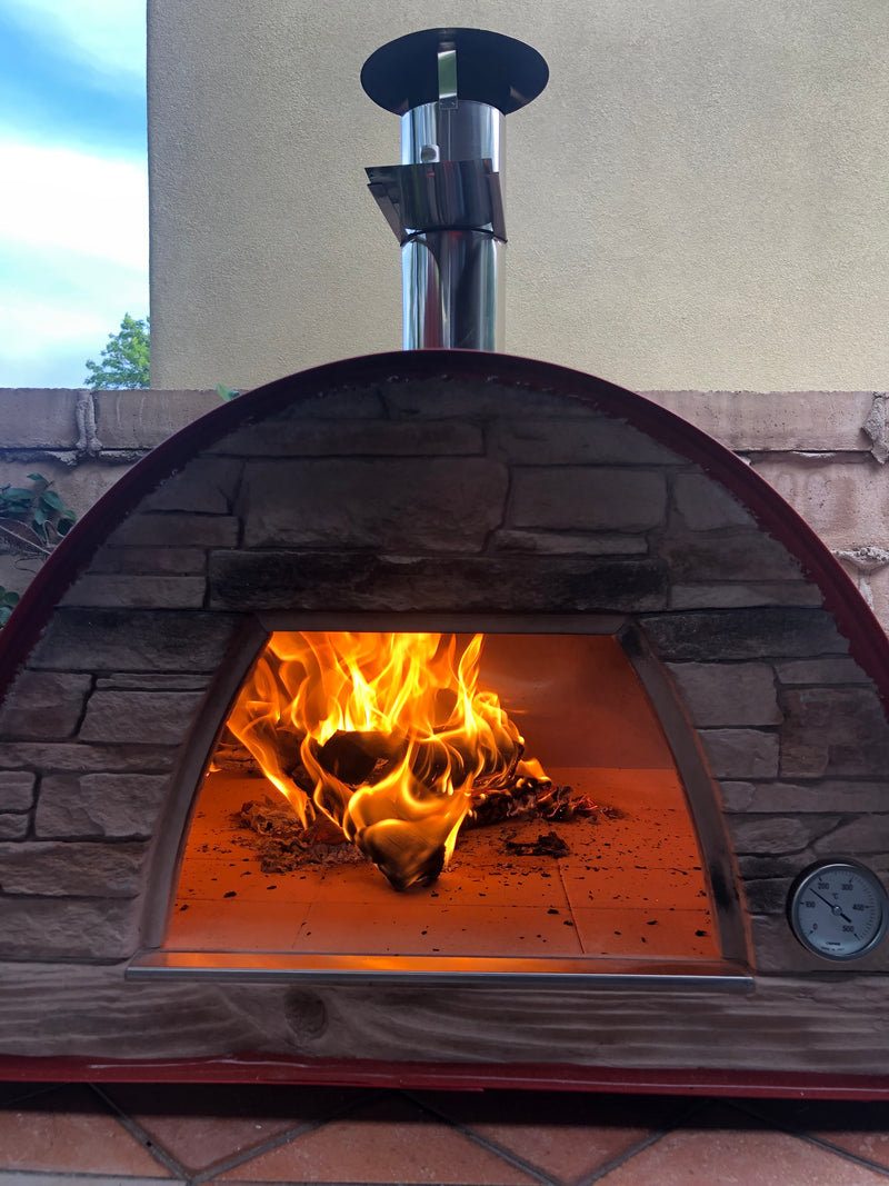 MAXIMUS MOBILE PIZZA OVEN RED