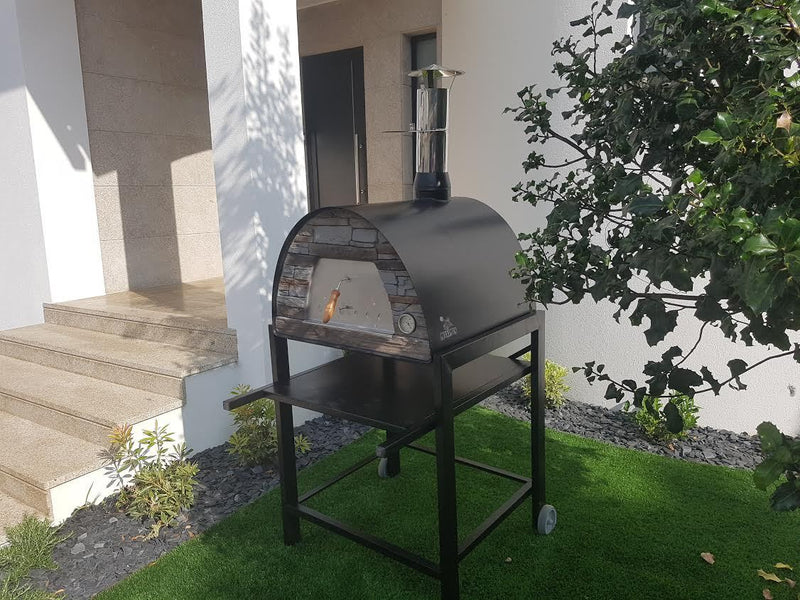 MAXIMUS ARENA MOBILE PIZZA OVEN BLACK - Authentic Pizza Ovens Australia