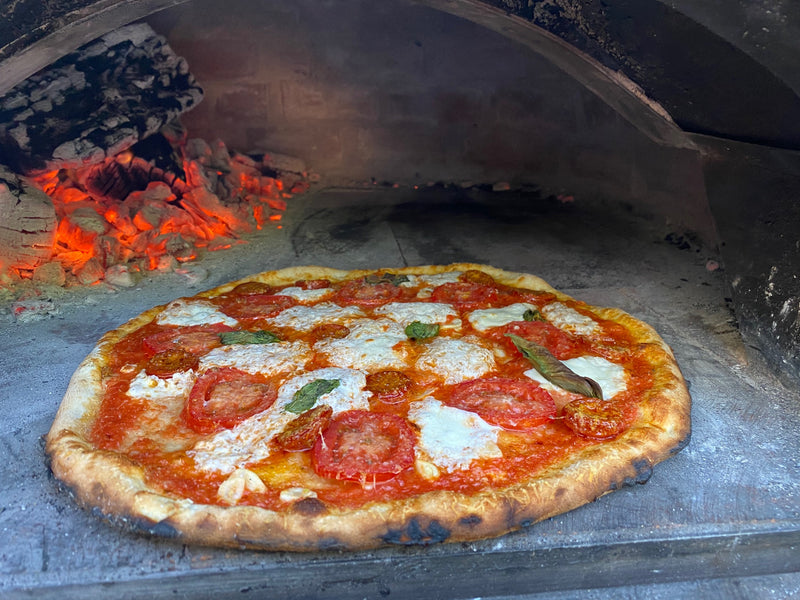 PIZZA ON PIZZAIOLI STONE ARCH PIZZA OVEN **BRAND NEW** - Authentic Pizza Ovens Australia