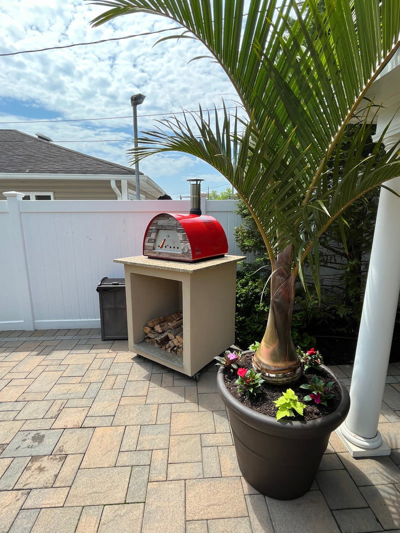 MAXIMUS MOBILE PIZZA OVEN RED