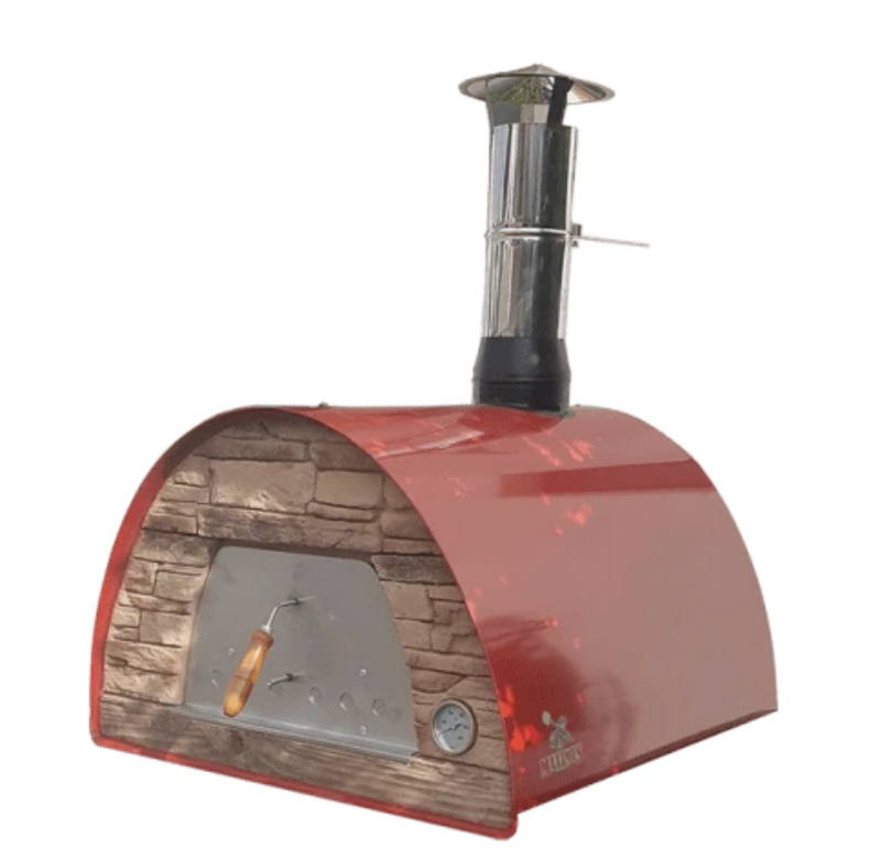 MAXIMUS MOBILE PIZZA OVEN RED - Authentic Pizza Ovens Australia