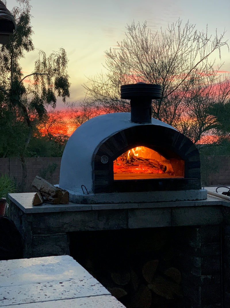 PIZZAIOLI STONE ARCH WOOD FIRED PIZZA OVEN **BRAND NEW** - Authentic Pizza Ovens Australia