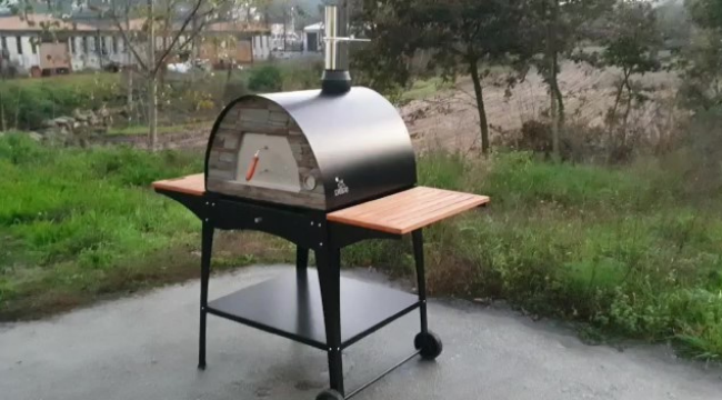 MAXIMUS ARENA MOBILE PIZZA OVEN STAND WITH WHEELS