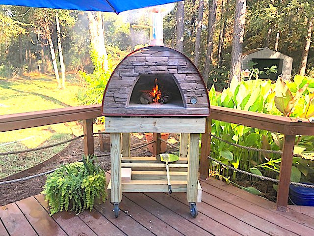 OUTDOOR MAXIMUS PRIME ARENA PORTABLE WOOD FIRED PIZZA OVEN RED - Authentic Pizza Ovens Australia